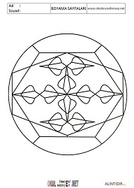 Mandala boyama sayfaları